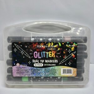 Glitter Markers (Dual Tip) 12pcs-24 Colors