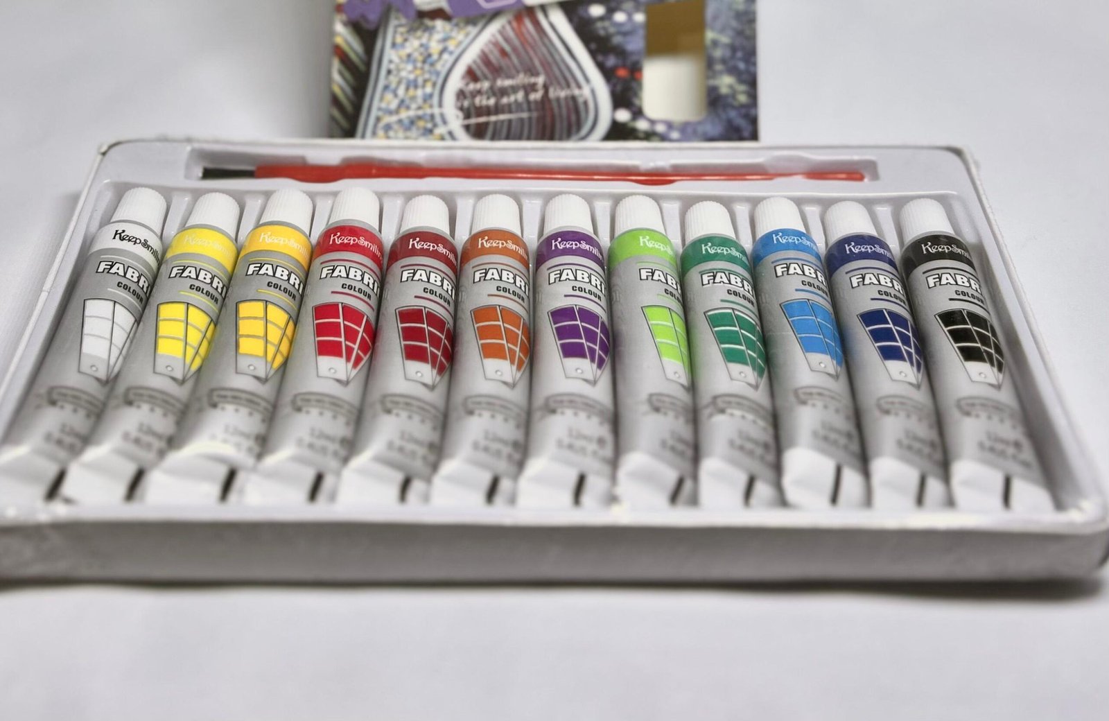 Fabric Paint (Keep Smiling)-Set of 12 Colors - Image 2