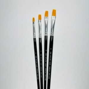 Flat Paint Brushes (Nylon 555)-Set of 4
