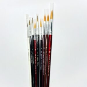 Omega Round Paint Brush-Set of 9