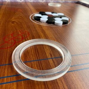 Alternative view of Carrom Board Bundle - Complete Set with Coins, Striker & Powder