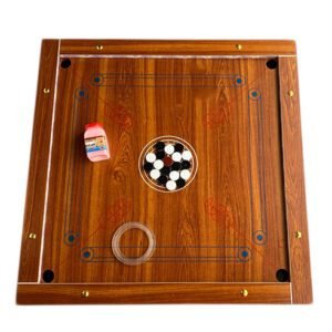 Carrom Board Bundle - Complete Set with Coins, Striker & Powder