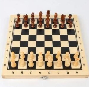 Chess Game - Vintage Wooden Style