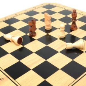 Alternative view of Chess Game - Vintage Wooden Style