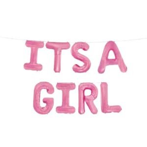 ITS A GIRL - Foil Balloon Set