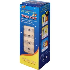 Alternative view of Small JENGA Game with Wooden Blocks, Stacking Tower Game, 54Pcs