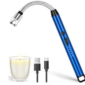 Rechargeable Electric Lighter for Gas Stove & Candle with USB Charging Port
