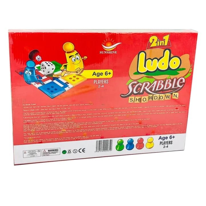 Ludo & Scrabble Showdown 2-in-1 Board Game Set - Image 3