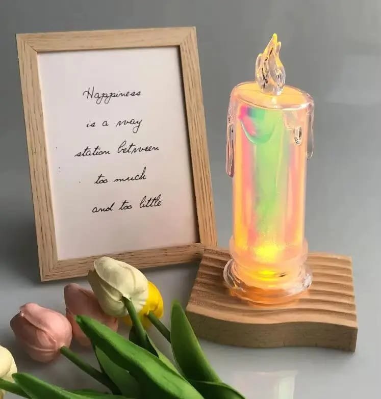 Acrylic LED Flameless Candles Large - Pack of 6 - Image 3