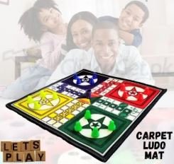 Alternative view of Foldable LUDO Carpet/Mat Game with Gotte Set