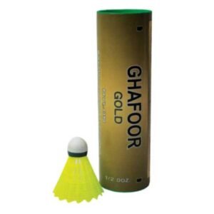 Ghafoor Gold Nylon Shuttlecocks - Pack of 6