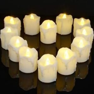 LED Flameless Melting Candles - Set of 6