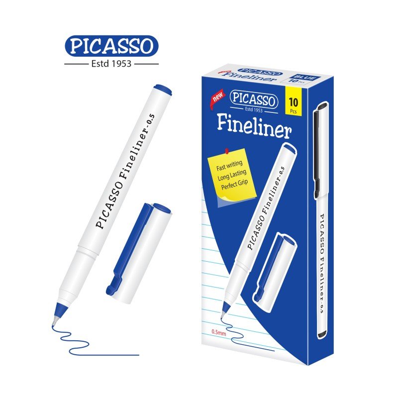 Picasso Fineliner Pointer - Pack of 10 - Image 2